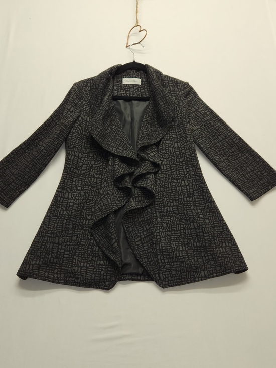 Calvin Klein Jackets & Blazers - ⭐️Calvin Klein Draped Ruffle Jacket Office Professional No Size Tag See Pictures